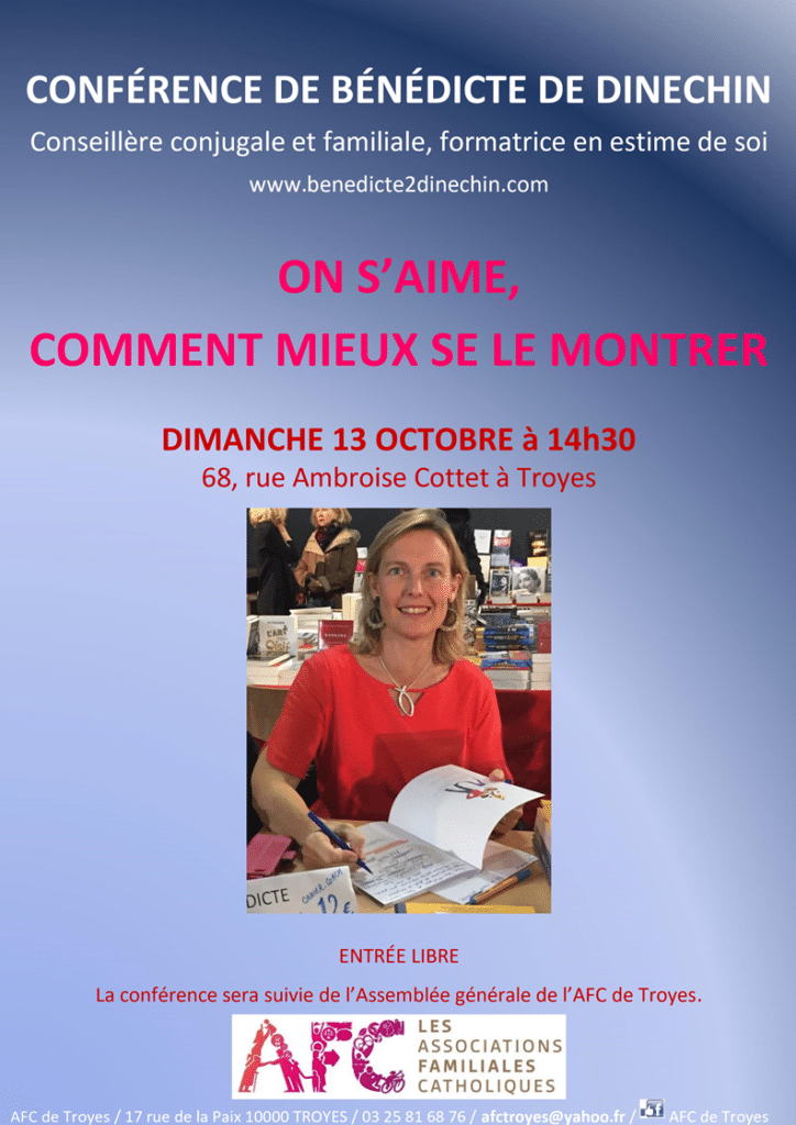 Conférence de Bénédicte de Dinechin