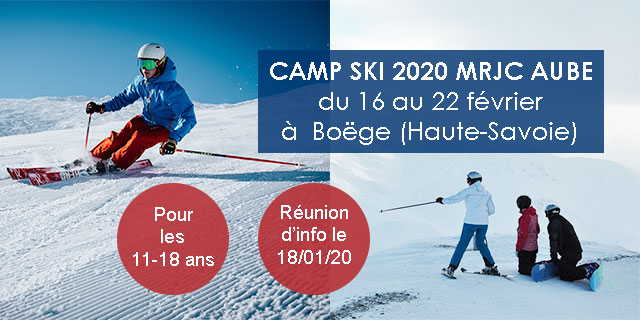 camp de ski 2020 mrjc aube